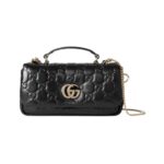 Schwarze gepolsterte Milano Mini-Tote-Tasche 21.1cm
