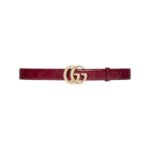 Leder mit GG-Ornament in Rot 3cm