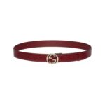 Leder mit GG-Ornament in Rot 3cm