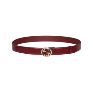 Leder mit GG-Ornament in Rot 3cm
