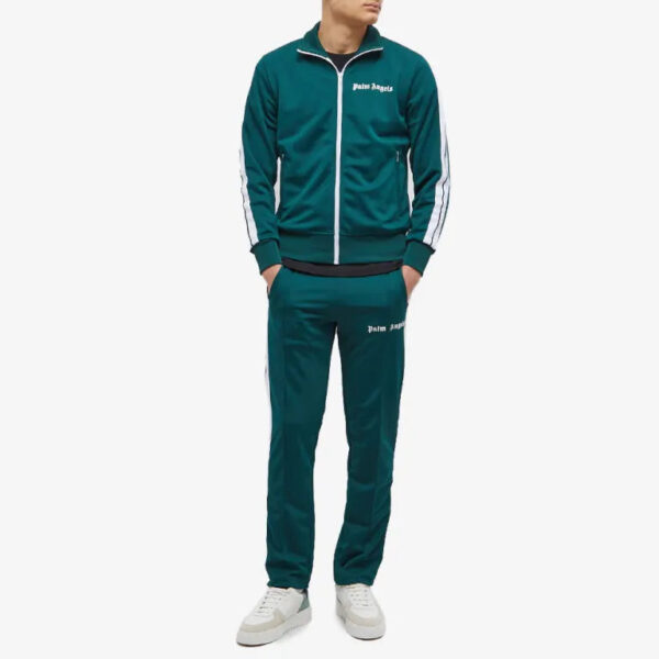 Set Palm Angels Logo Tracksuit Green - Image 1