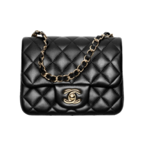 Mini-Classic Flap Schwarz 17 cm