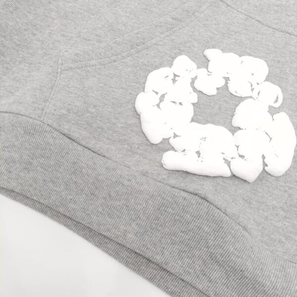 Hoodie Denim Tears The Cotton Wreath Grey - Image 4