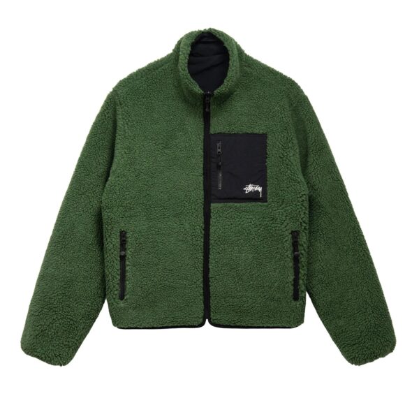 Jacket Stussy 8 Ball Sherpa Reversible - Image 1