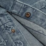 Denim Set Louis Vuitton Monogram Blue Shirt - Image 7