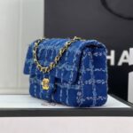 Classic Flap mini Blau/Gold 20 cm - Image 5