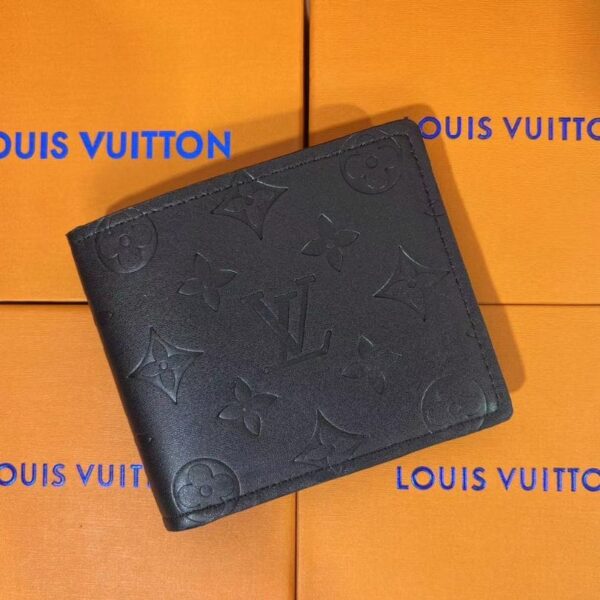 Wallet Louis Vuitton Embossed Monogram in Black LV067 - Image 1