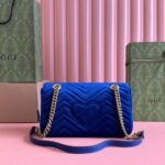 GG Marmont Velvet Blau 26 cm - Image 5