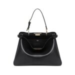 Schwarze Ledertasche 28cm - Image 2