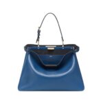 Blaue Ledertasche 28cm - Image 2