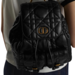 Zwart lamsleer met Macrocannage-motief 23cm - Image 4
