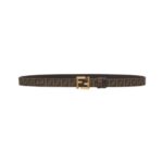Beidseitiger Gürtel aus schwarzem Leder 2cm