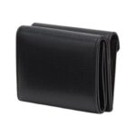 Brieftasche aus schwarzem Leder 8cm - Image 2