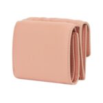 Brieftasche aus rosa Nappaleder mit FF-Muster 7.5cm - Image 2
