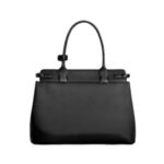 Geschmeidiges, strukturiertes Kalbsleder in Schwarz 34cm - Image 2