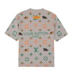 T-shirt Louis Vuitton LV Beige Green Orange - Image 2