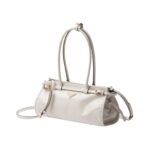 Mittelgro?e Lederhandtasche in Wei? 15.5cm - Image 2