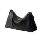 Aim?e gro?e Lederschultertasche in Schwarz 23cm - Image 2