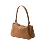 Lederschultertasche in Karamell 16cm - Image 2