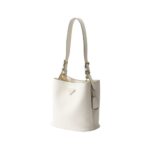 Mittelgro?e Ledertasche in Wei? 22.5cm - Image 2
