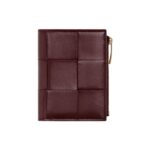 Leder-Geldb?rse in Madderbraun 11.5cm