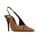 Babylone Breteuil Slingback Pumps aus glattem Leder 9cm - Image 2