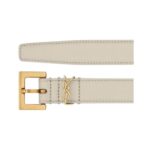 Cassandre d?nner G?rtel mit quadratischer Schnalle aus Boxleder 2cm - Image 2