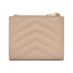 Cassandre gesteppte Zwei-Falten-Brieftasche aus Grain de Poudre Leder 10.5cm - Image 2