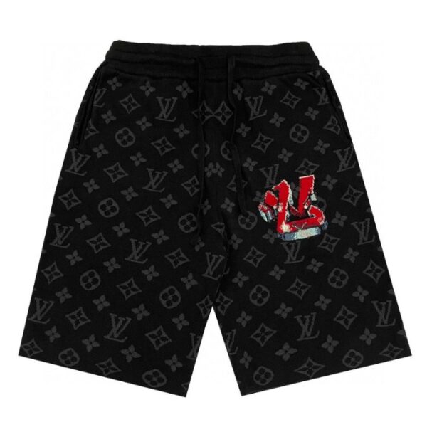 Shorts Louis Vuitton LV Monogram Red Patch - Image 1