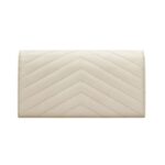 Cassandre matelassierte gro?e Klappenbrieftasche aus Grain de Poudre Leder 19cm - Image 2