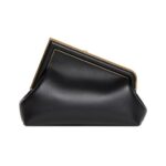 Tasche aus schwarzem Leder  20cm - Image 2
