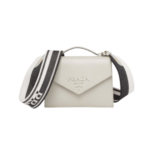 Monochrome Saffiano Wei? 21 cm