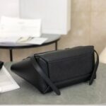Mini Gurteltasche aus Genarbtem Kalbsleder Schwarz 28 cm - Image 2