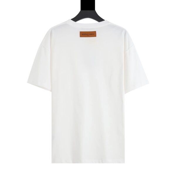 T-shirt Louis Vuitton LV White Embroidered Logo - Image 2