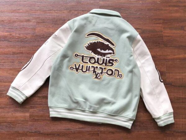 Jacket Louis Vuitton Leather and Wool Varsity - Image 3