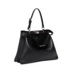 Schwarze Ledertasche 28cm - Image 3