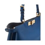 Blaue Ledertasche 28cm - Image 3