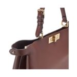 Dunkelbraune Ledertasche 28cm - Image 3