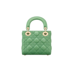 Jadegroen lamsleer met Cannage-motief 17cm - Image 3