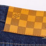 Denim Shorts Louis Vuitton LV Monogram Blue - Image 6