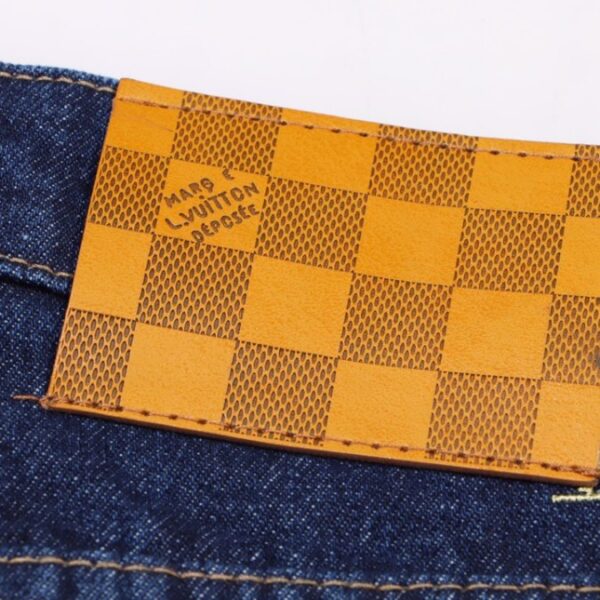 Denim Shorts Louis Vuitton LV Monogram Blue - Image 6