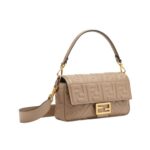 Ledertasche aus Nappaleder in Taupefarbe 15cm - Image 3