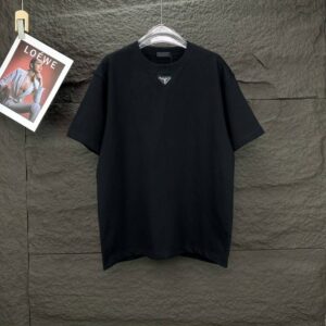 T-shirt Prada Logo Patch Black/White PD054