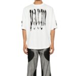 T-shirt Palm Angels Oversized with White Logo Print - Image 3