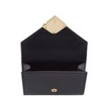 Brieftasche aus schwarzem Leder 8cm - Image 3
