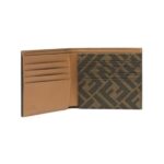 Bi-Fold Brieftasche mit Squared FF-Muster 9.5cm - Image 3