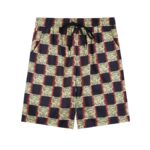 Set Louis Vuitton LV Checkered Print Shorts - Image 4