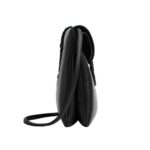 Crossbody-Tasche aus glattem Kalbsleder in Schwarz 23cm - Image 3
