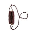 Crossbody-Tasche aus Intrecciato-Leder in Krappbraun 11cm - Image 2