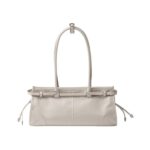Mittelgro?e Lederhandtasche in Wei? 15.5cm - Image 3